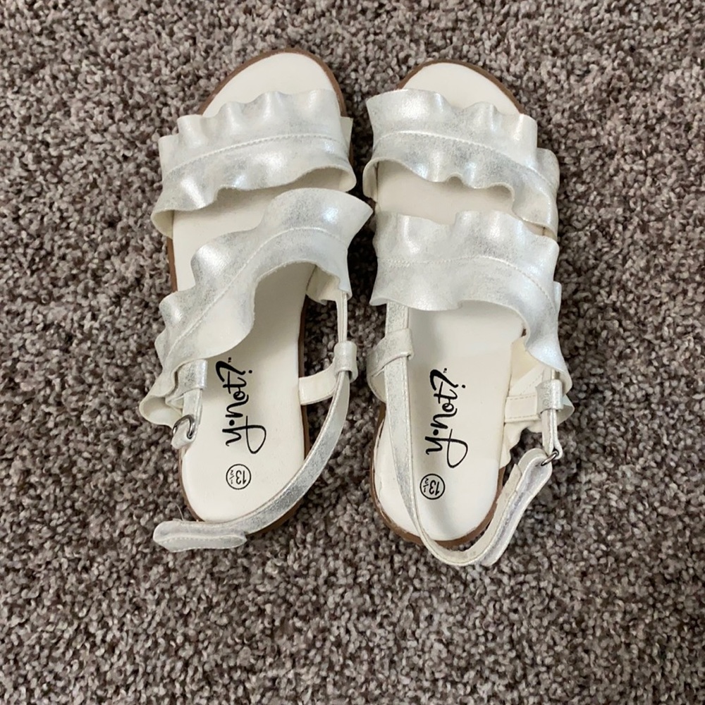 White sandals